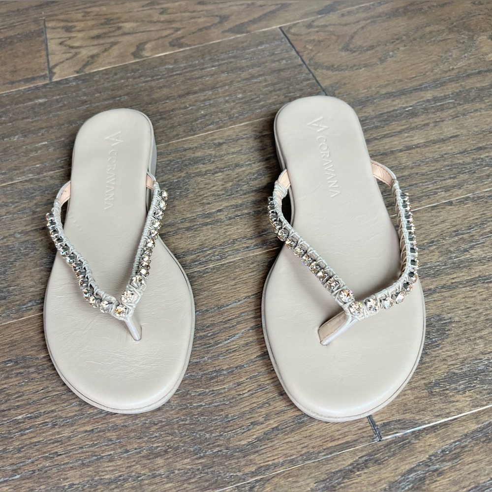 Corvana In & Out Crystal Flip Flop